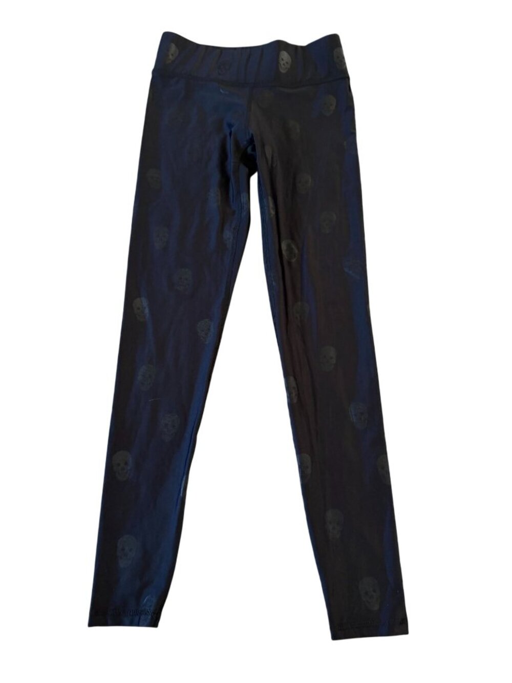 TEREZ Women's Black Skull Print Leggings Tights Size Small - Picture 6 of 8